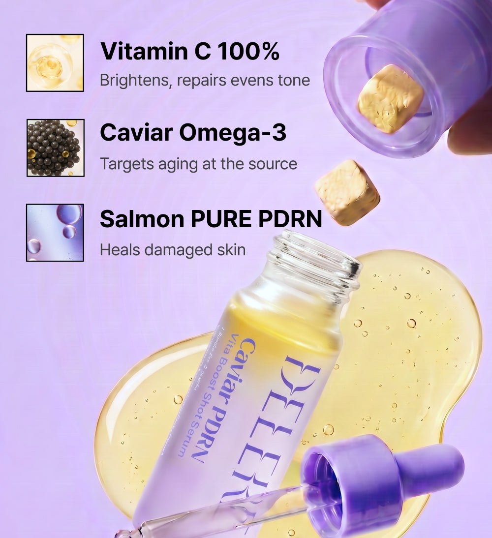 DELERE Caviar PDRN Vita Boost Shot Serum Double